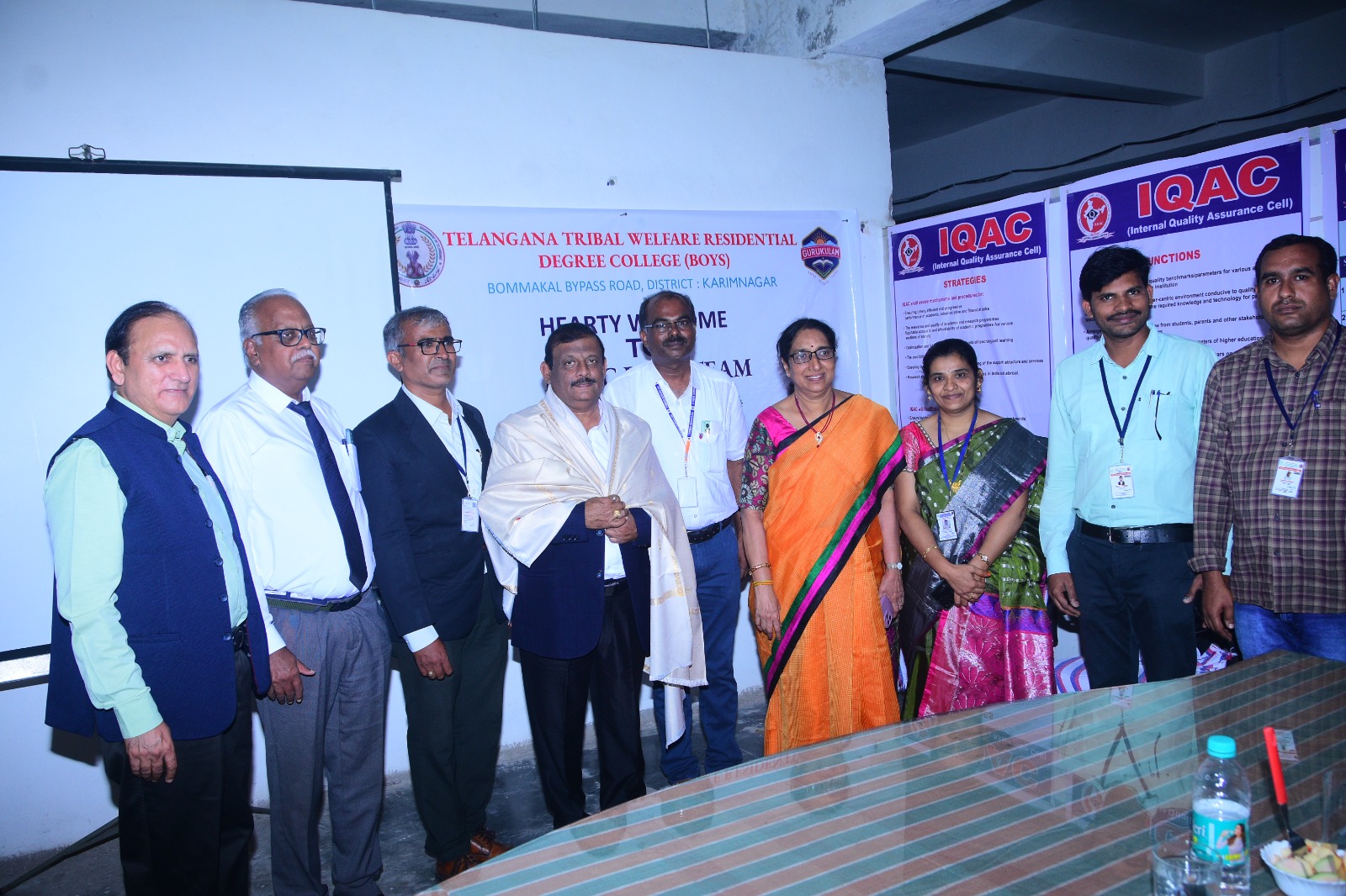 NAAC team visited Tribal welfare residential degree college