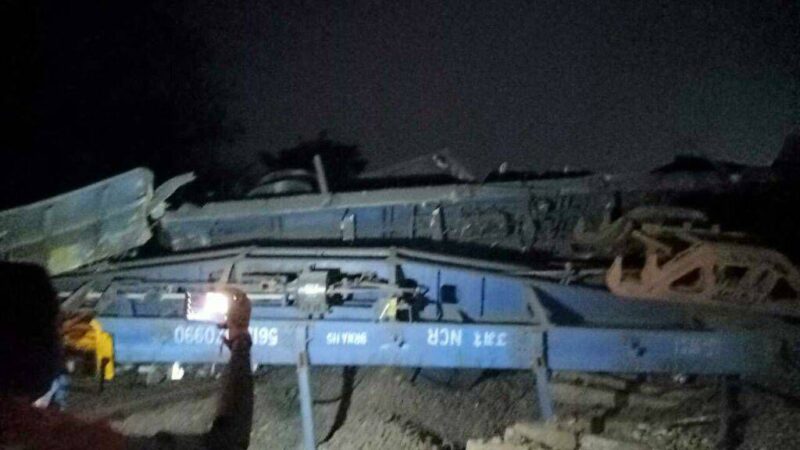 Goods Train Derails at Raghavapur Railway Station in Peddapalli