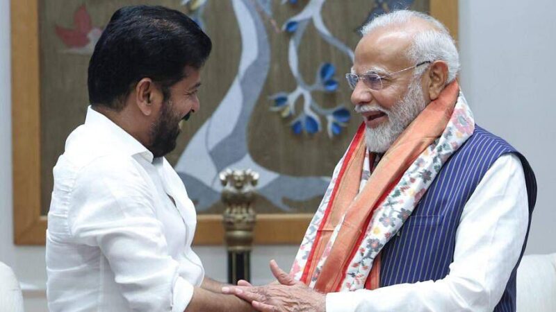 Modi greets Congress party Telangana CM Revanth Reddy