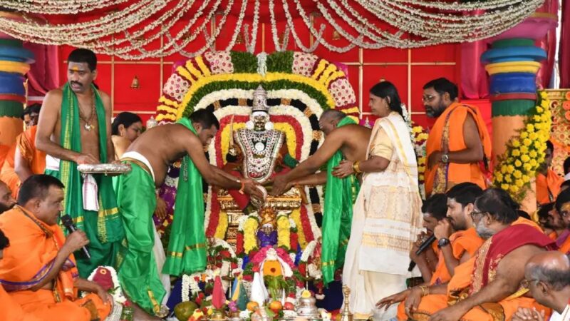 Grand Celestial Wedding of Sri Mallikarjuna Swamy Celebrated in Komuravelly