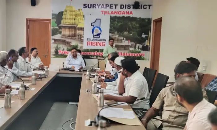 Collector Holds Review Meeting with Political Party Representatives