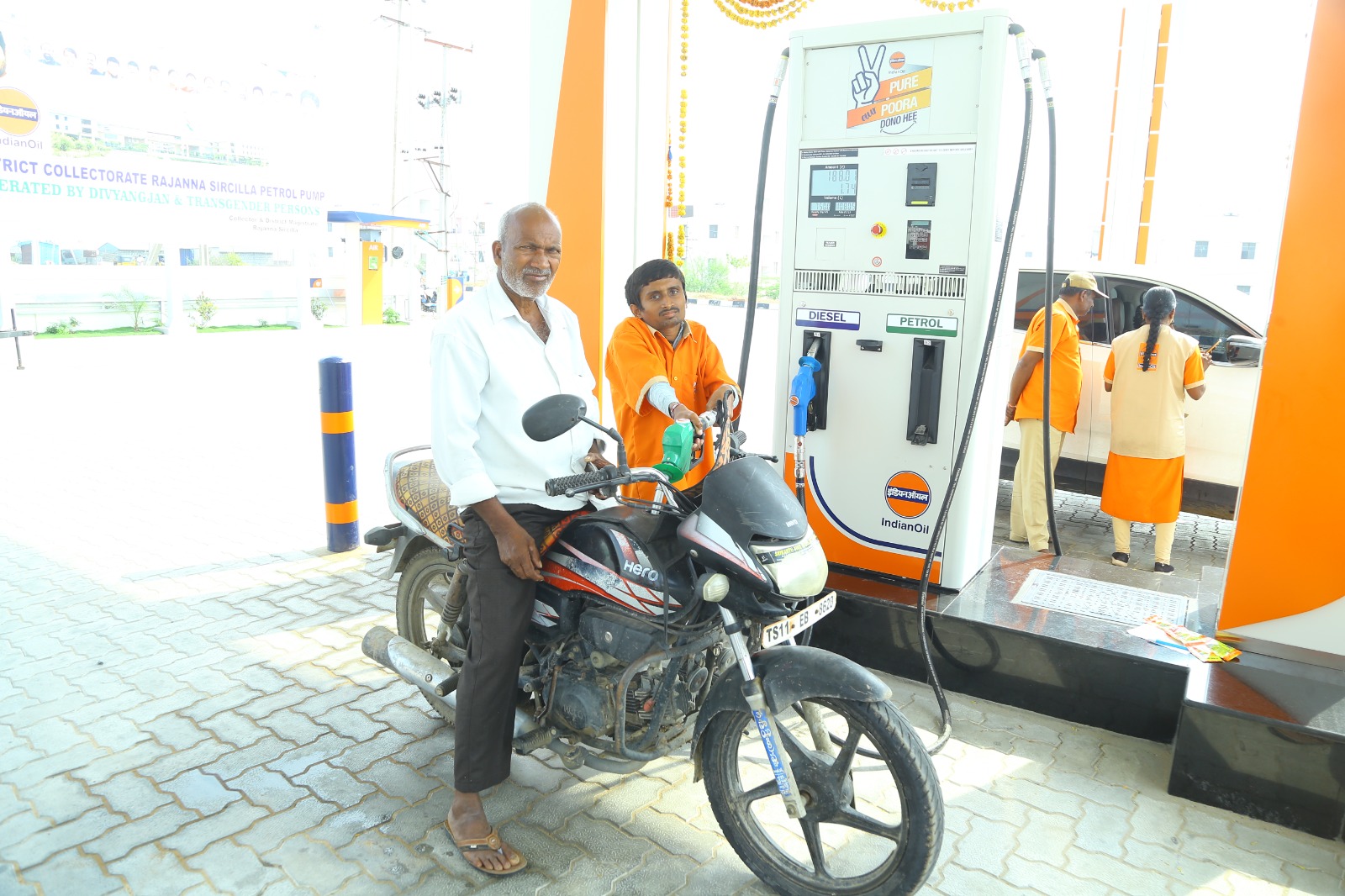Petrol Bunk Empowering Disabled & Transgender Communities in Sircilla