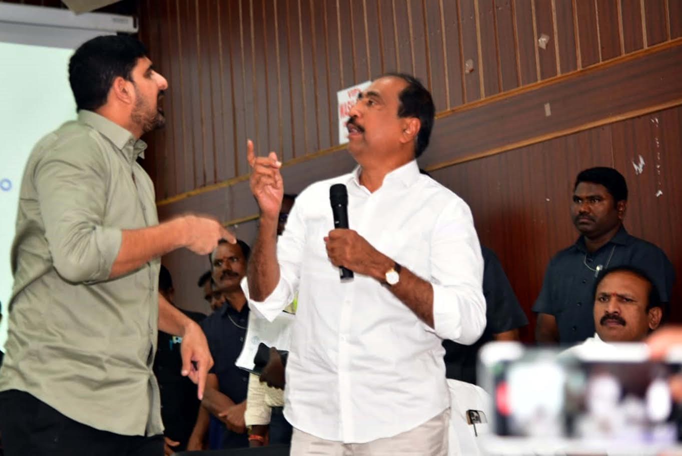 Tension Escalates Between MLAs During Review Meeting in Karimnagar