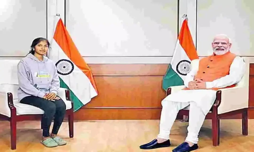 Telangana Student Meets Prime Minister Modi in Delhi: A Moment of Pride and Inspiration