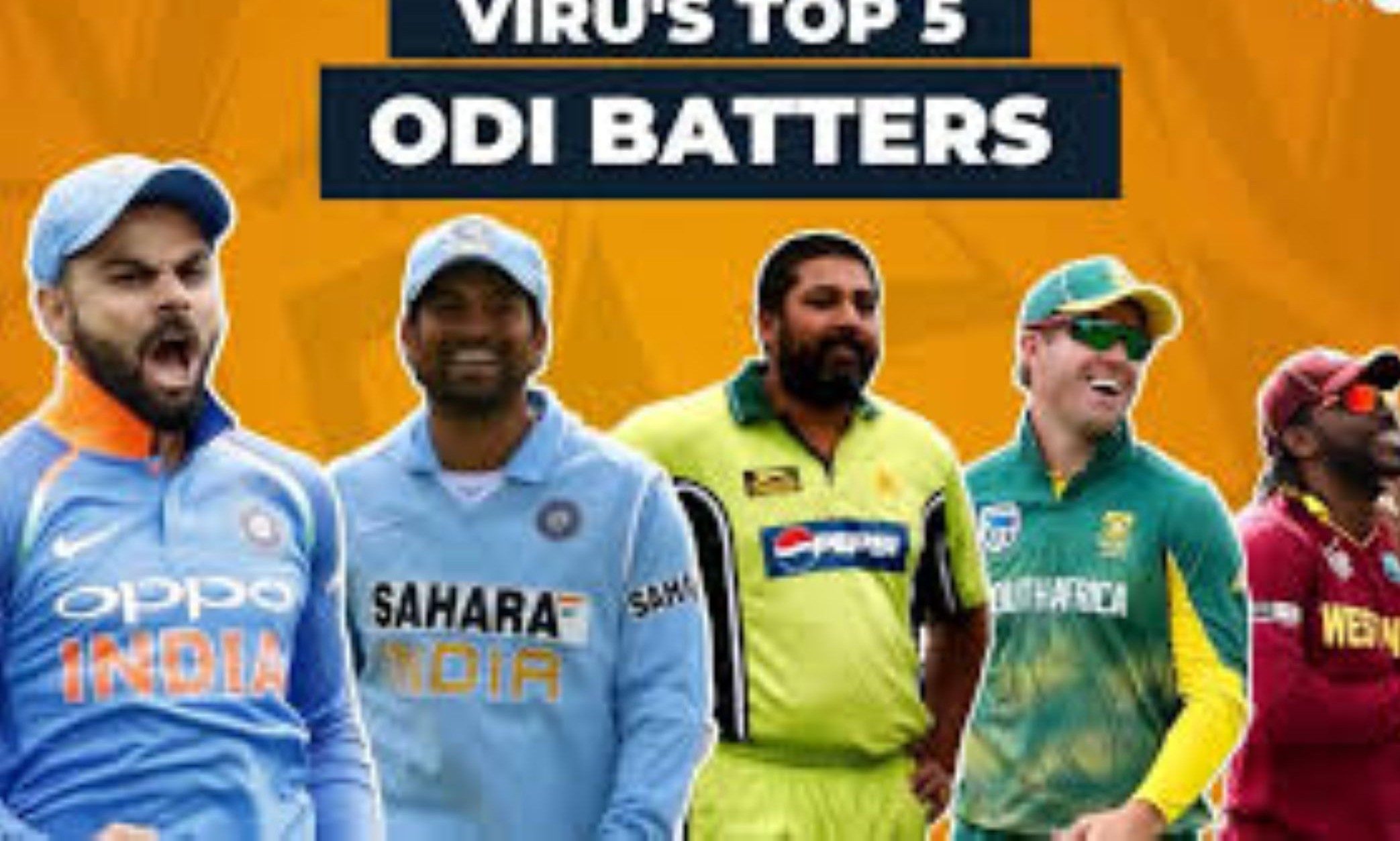 Virender Sehwag Reveals Top-5 Greatest ODI Batters of All Time