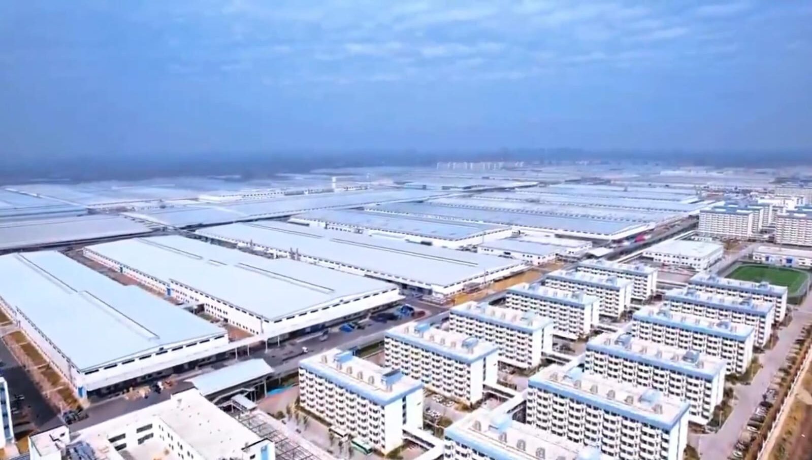 China Builds Massive EV Factory Bigger Than a City