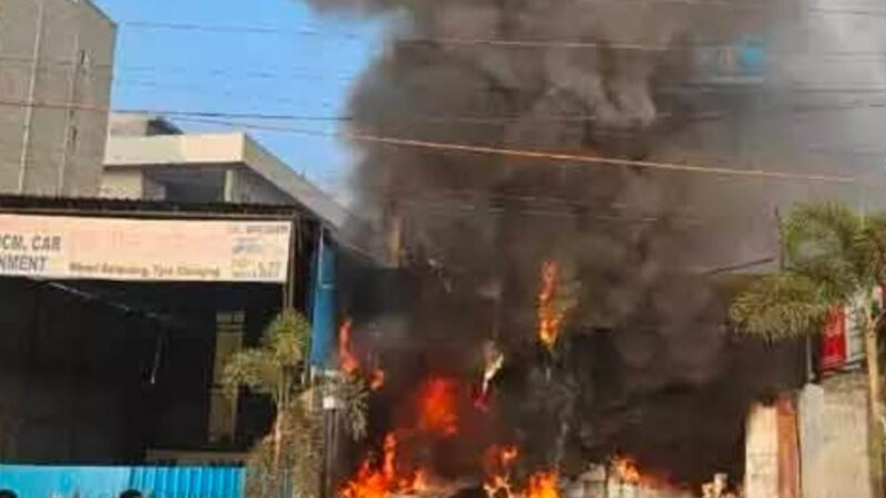 Massive Fire Breaks Out at Fan Manufacturing Unit in Medchal