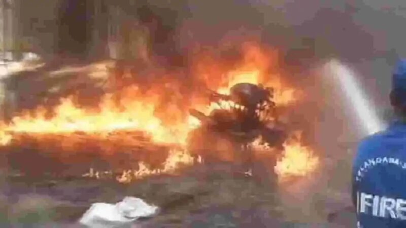 Massive Fire Ravages Slum Area in Hayathnagar’s Kuntloor