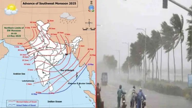 Southwest Monsoon Hits Andaman-Nicobar Islands Early; Kerala Likely by May 27