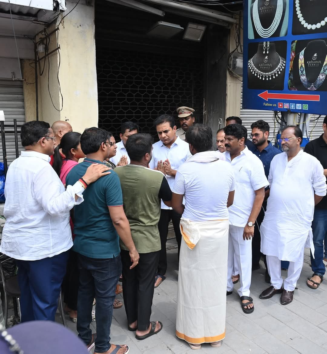 KTR Slams Govt Over Gulzar House Fire Tragedy, Demands Rs. 25 Lakh Compensation
