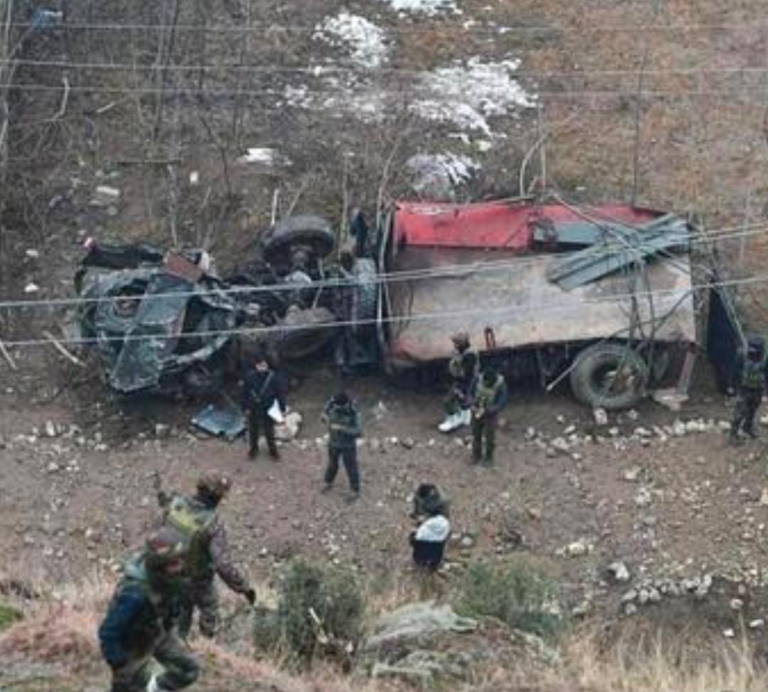 Three Soldiers Killed as Army Vehicle Falls into 700-Foot Gorge in Jammu & Kashmir